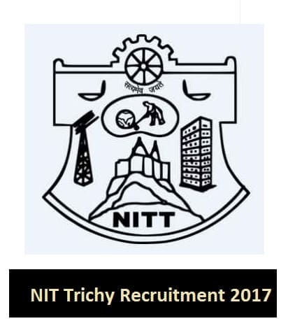 NIT Tiruchirappalli Recruitment 2017, Apply Online 05 Support Trainee Posts