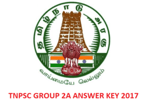 TNPSC Group 2A answer key 2017