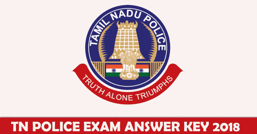 TN Police Exam Answer Key 2018