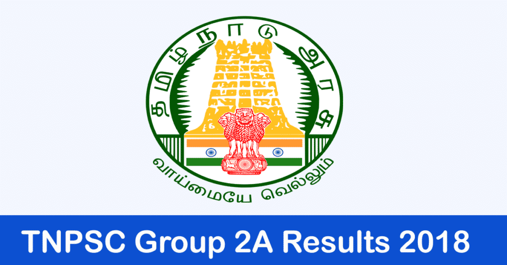 Tnpsc Group 2A Results 2018