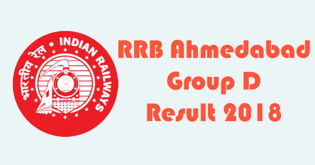 RRB Ahmedabad Group D Result 2018