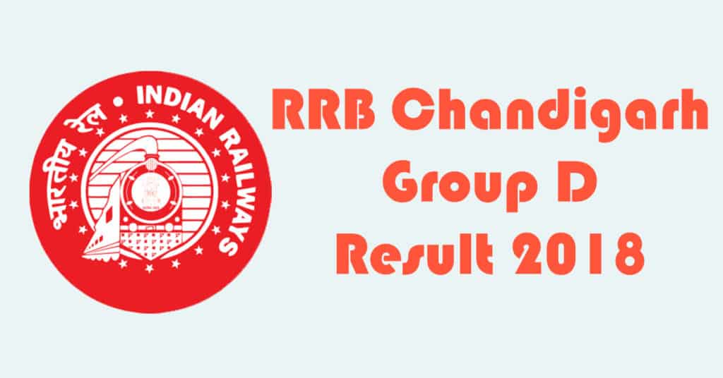 RRB Chandigarh Group D Result 2018