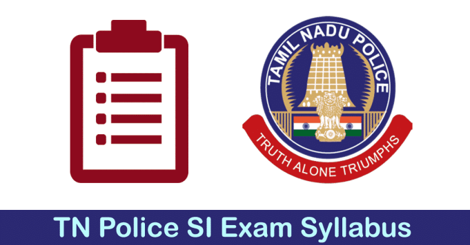 TN Police Taluk SI Exam Pattern & Syllabus PDF Download 2019