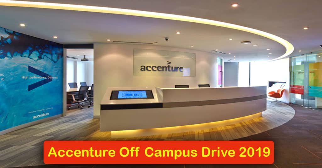 Accenture Off Campus Drive 2019