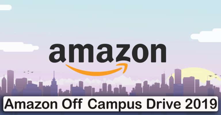 Amazon Off Campus Drive 2019