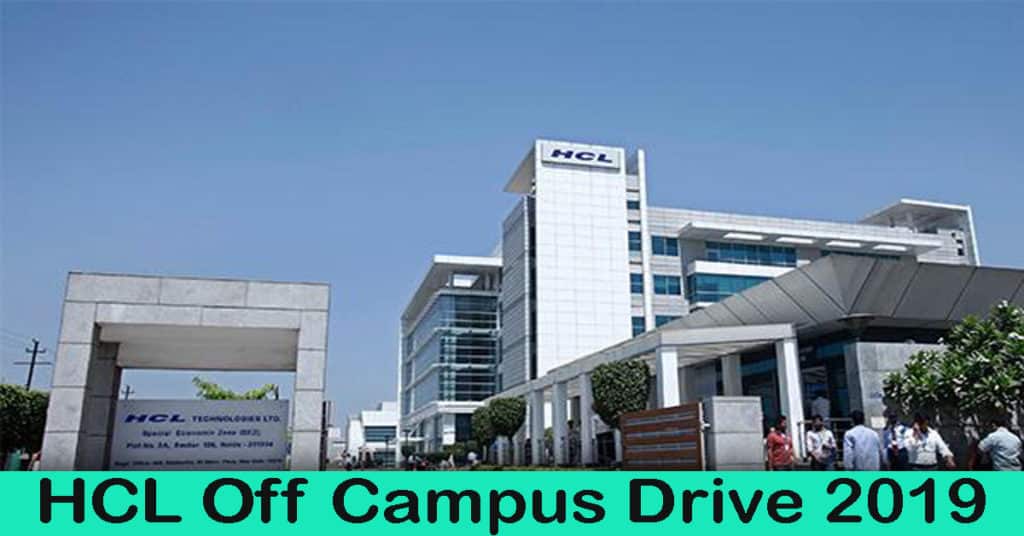 HCL Off Campus Drive 2019