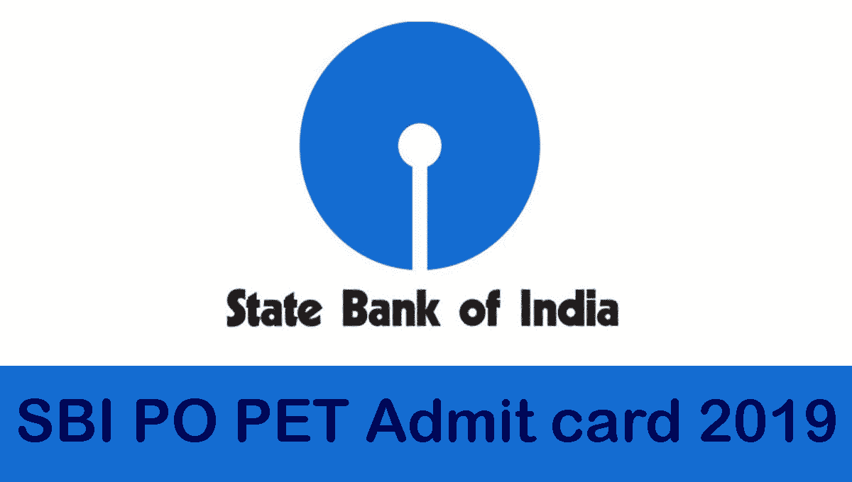 SBI Admit Card 2019