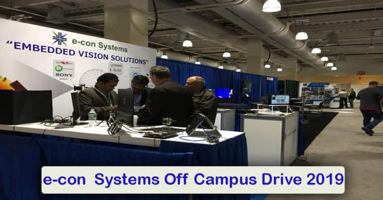 e-con  Systems Off Campus Drive 2019