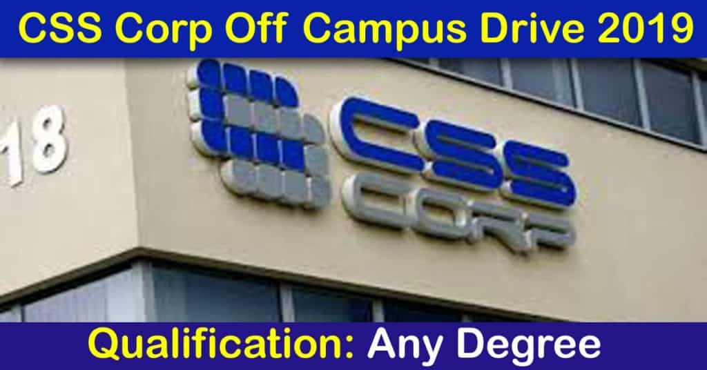 CSS Corp Off Campus Drive 2019