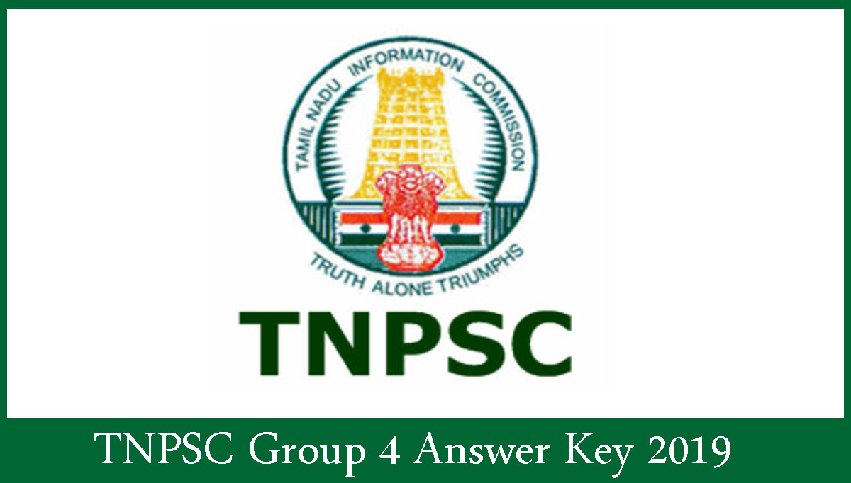 TNPSC Group 4 Answer Key 2019