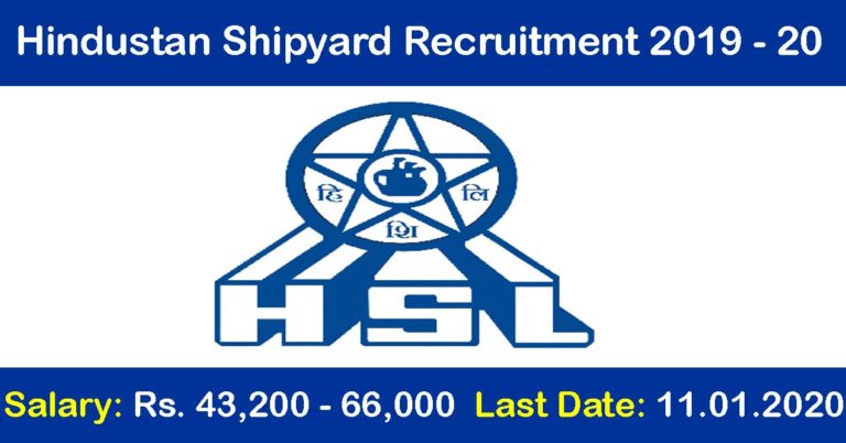 Hindustan Shipyard Recruitment 2019 – Apply Online 23 Assistant Manager Posts