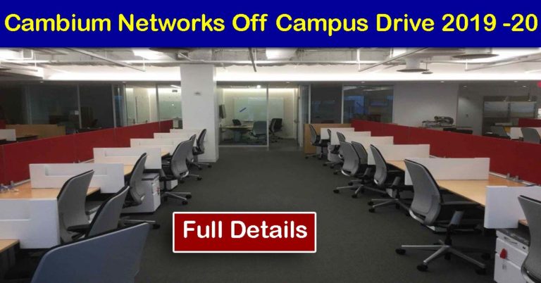 Cambium Networks Off Campus Drive 2019