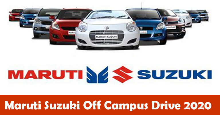 Maruti Suzuki Off Campus Drive 2020