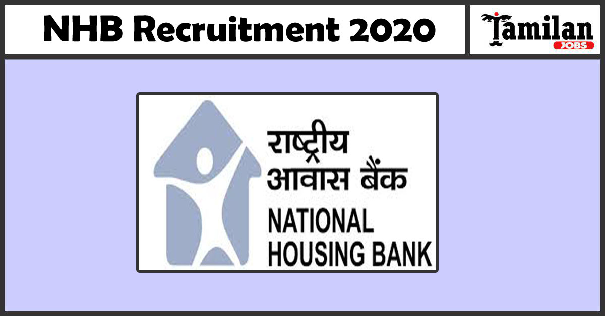 NHB Recruitment 2020