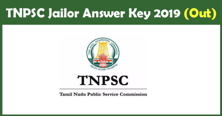 TNPSC Jailor Answer Key 2019