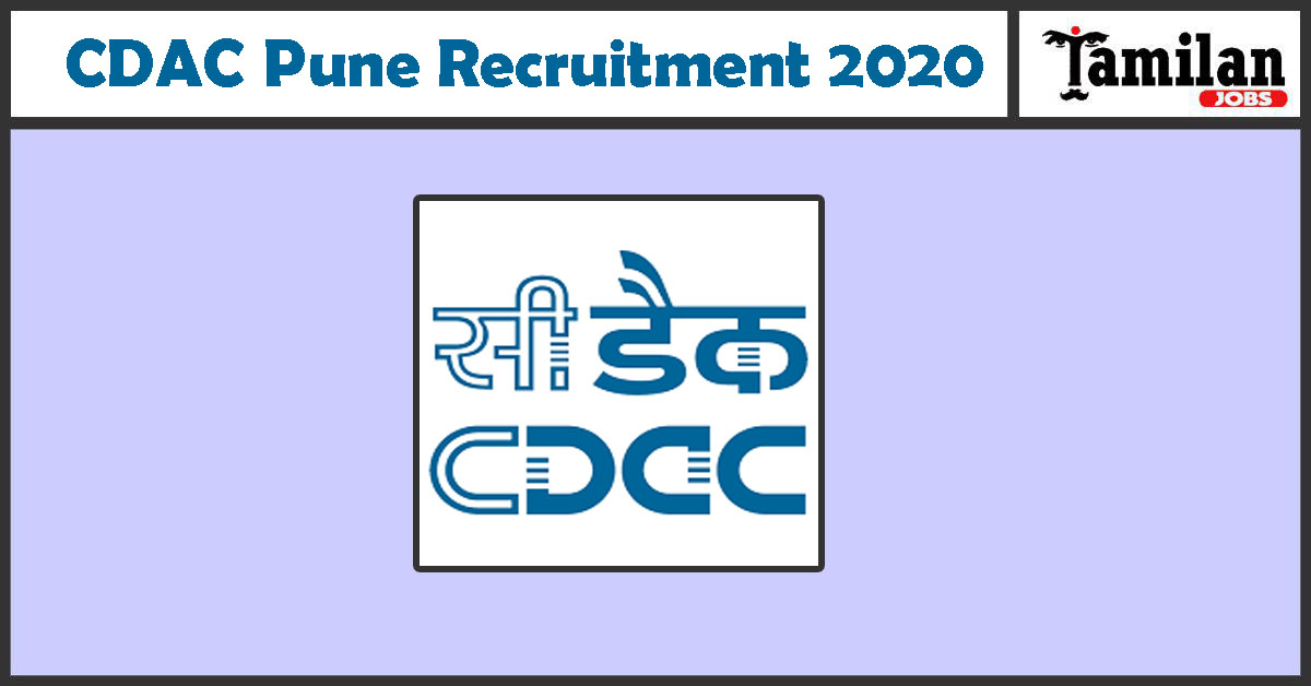 Cdac Pune Recruitment 2020