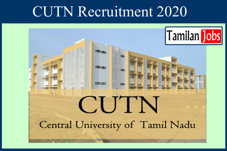 CUTN Recruitment 2020 Out – Apply Online Guest Faculty Jobs