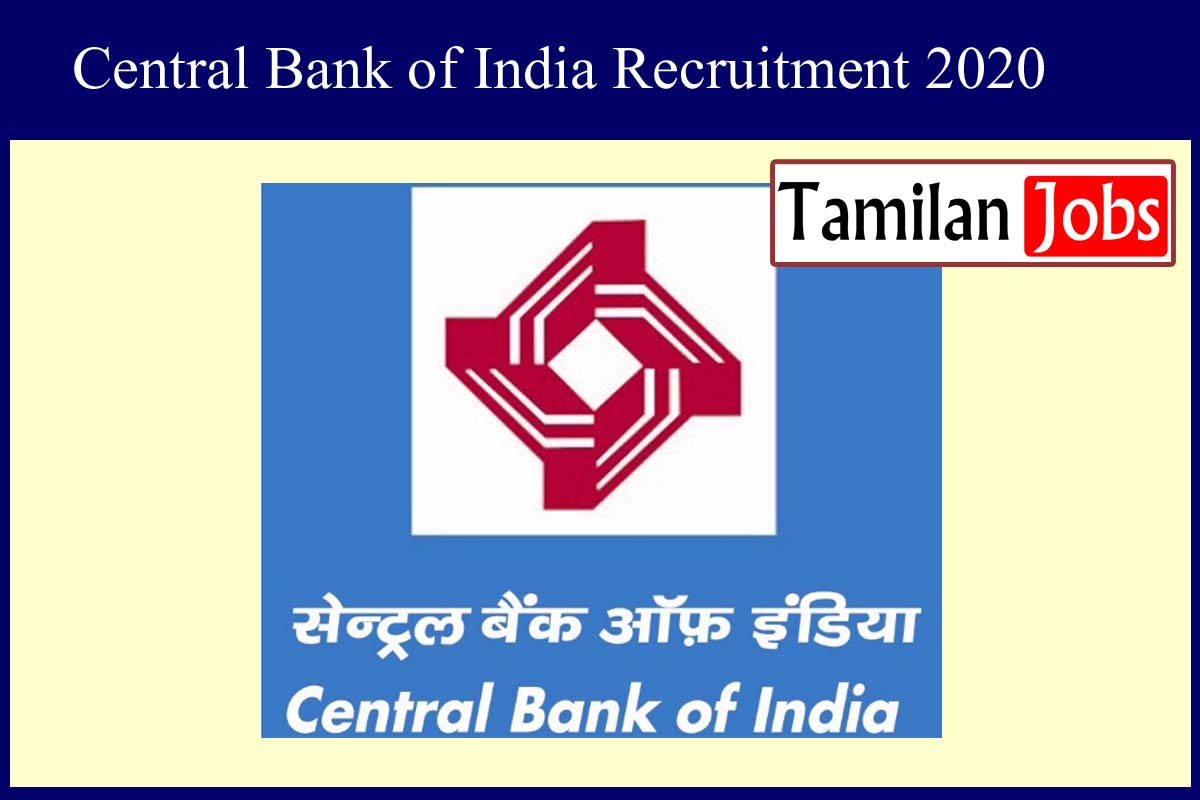 Central Bank of India Recruitment 2020