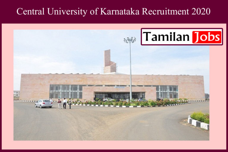 Central University of Karnataka Recruitment 2020 Out – Faculty Jobs