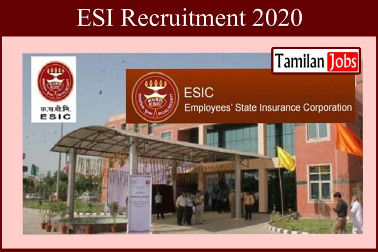 ESI Recruitment 2020
