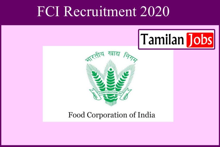 FCI Recruitment 2020