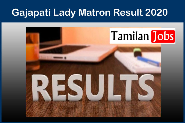 Gajapati Lady Matron Result 2020