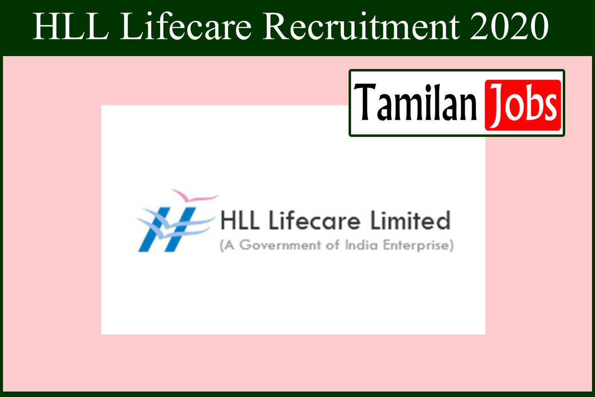 HLL Lifecare Recruitment 2020