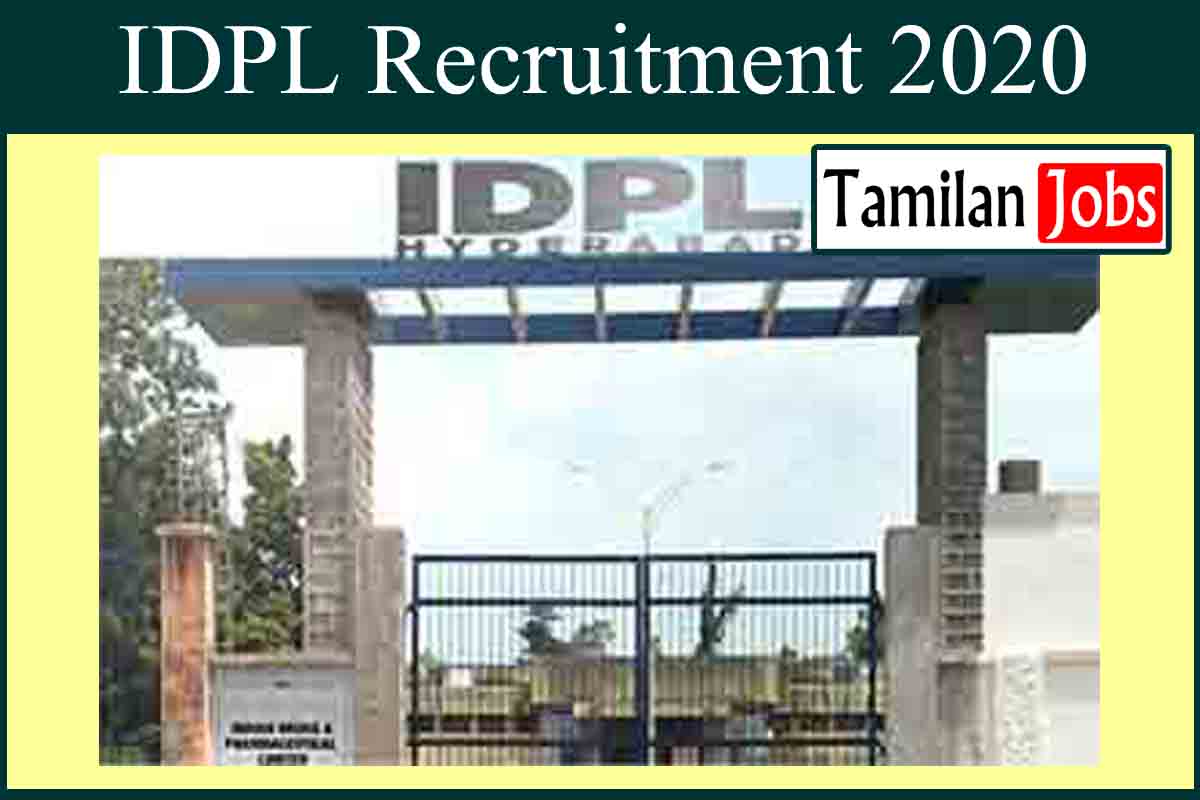 IDPL Recruitment 2020