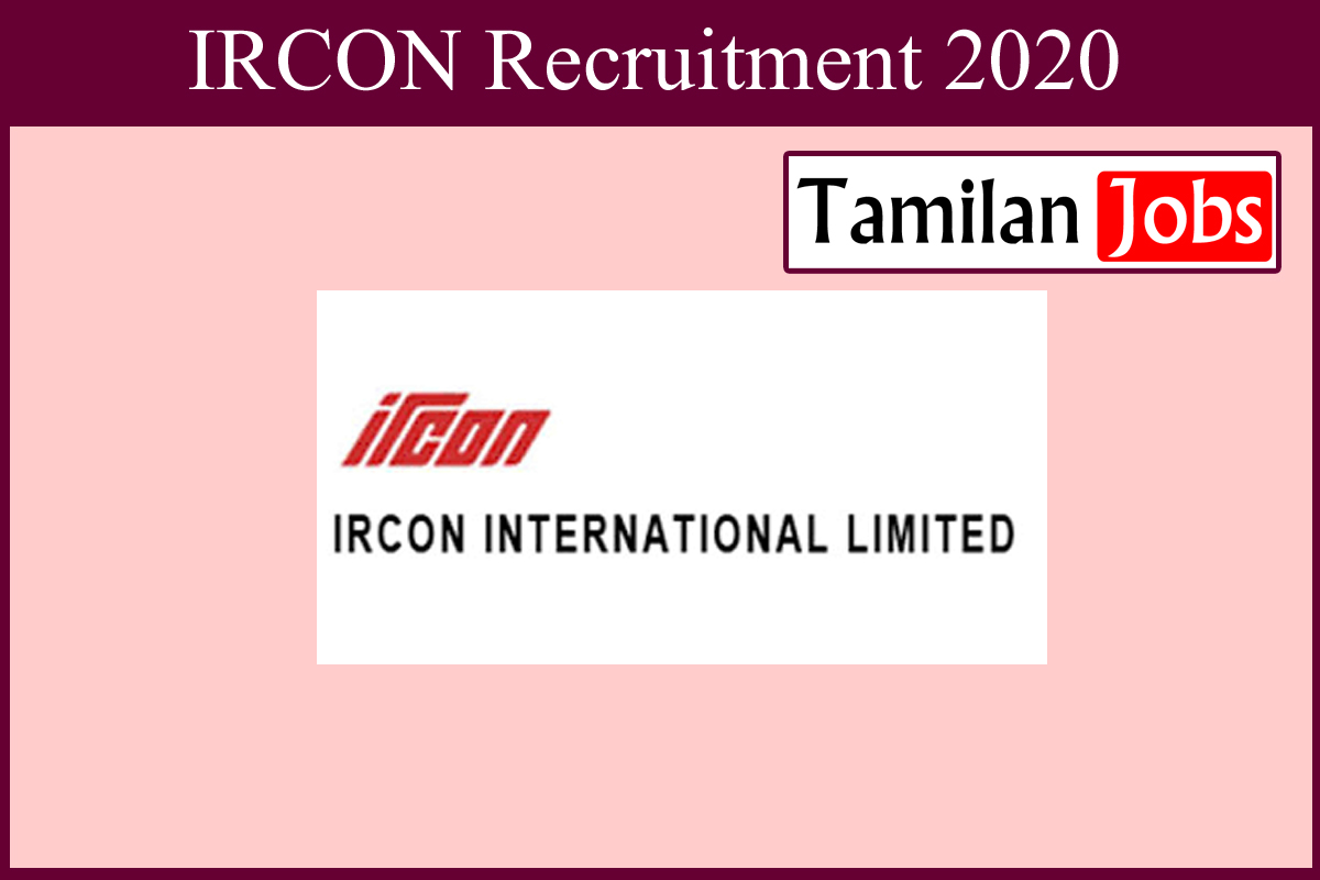 Ircon Recruitment 2020