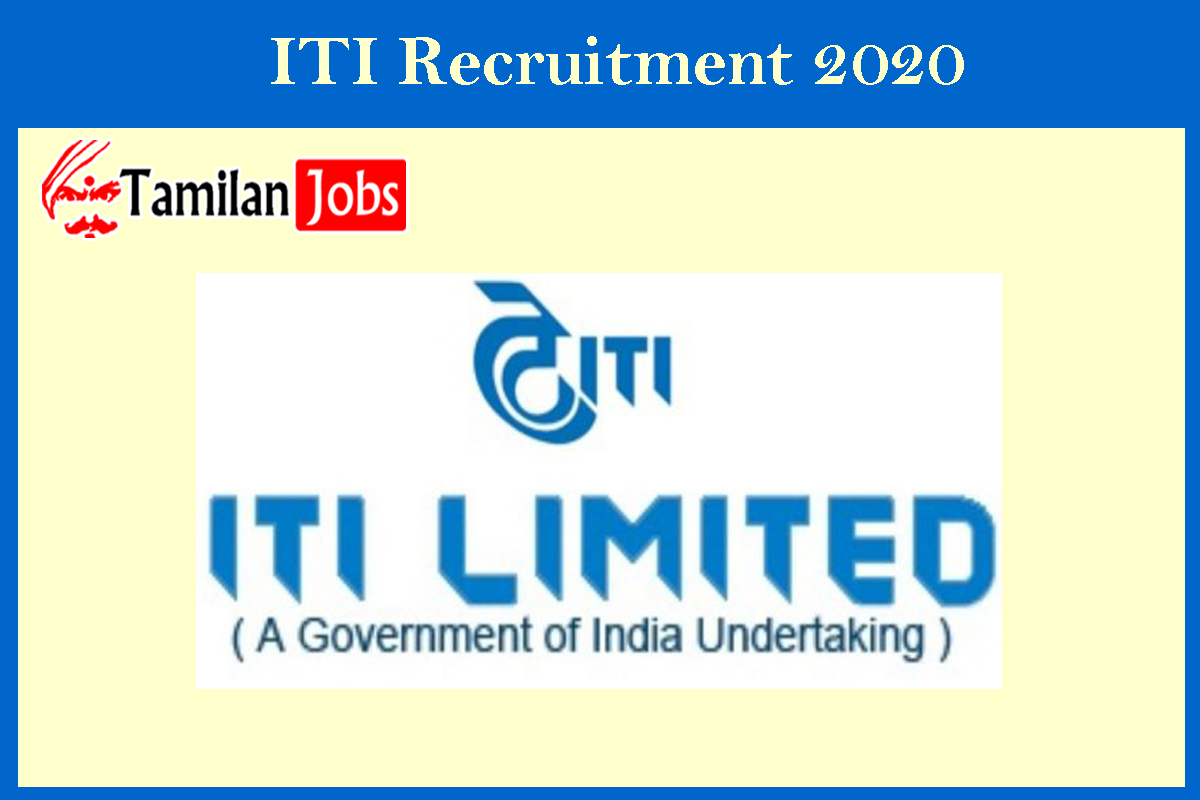 Iti Recruitment 2020