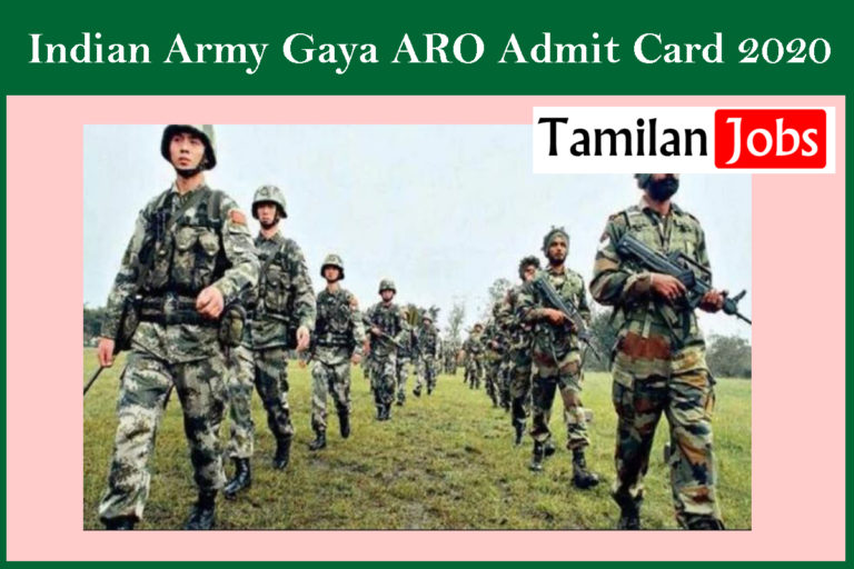 Indian Army Gaya ARO Admit Card 2020