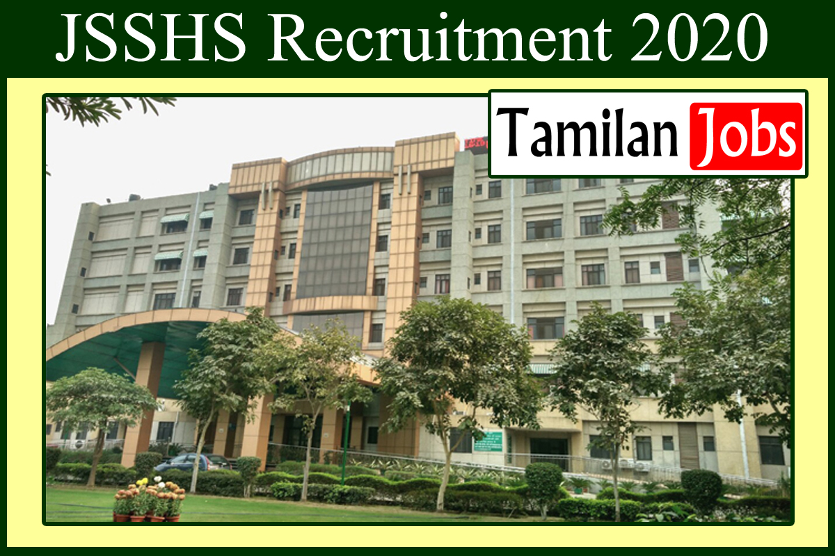 JSSHS Recruitment 2020