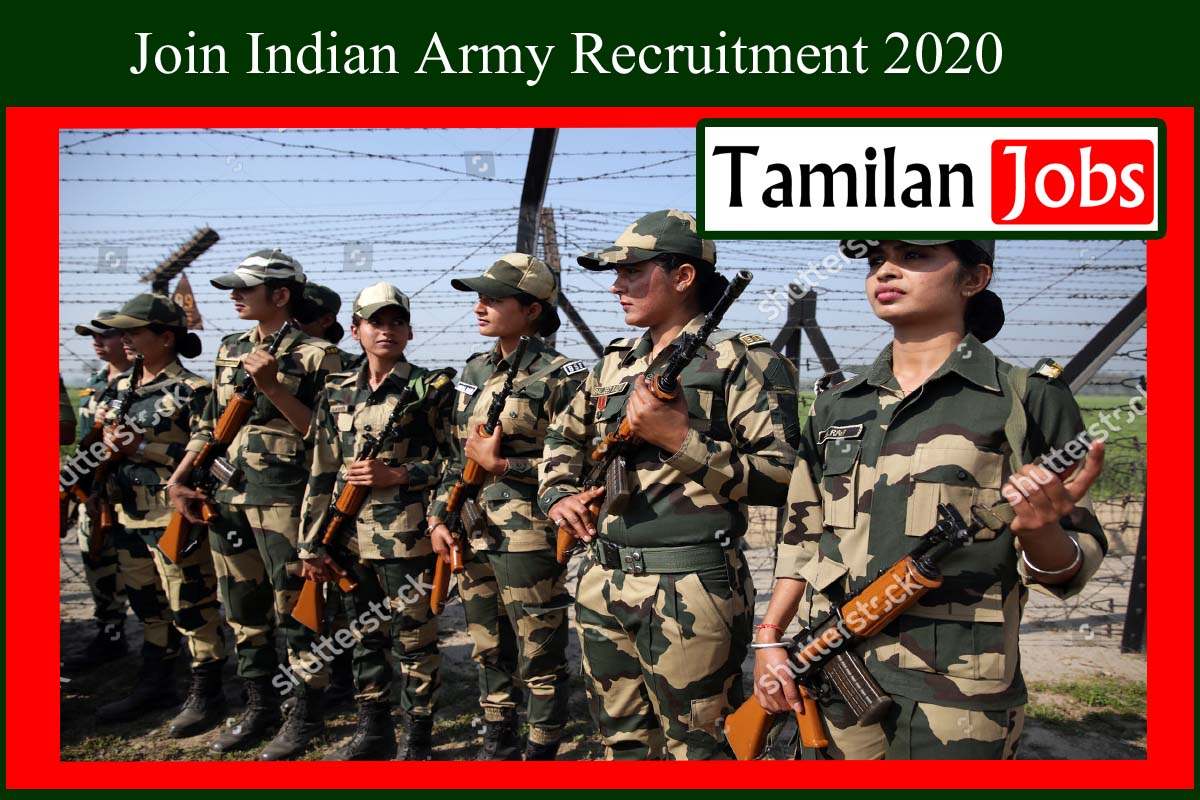 Join Indian Army Recruitment 2020
