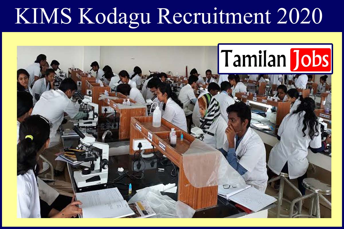 KIMS Kodagu Recruitment 2020