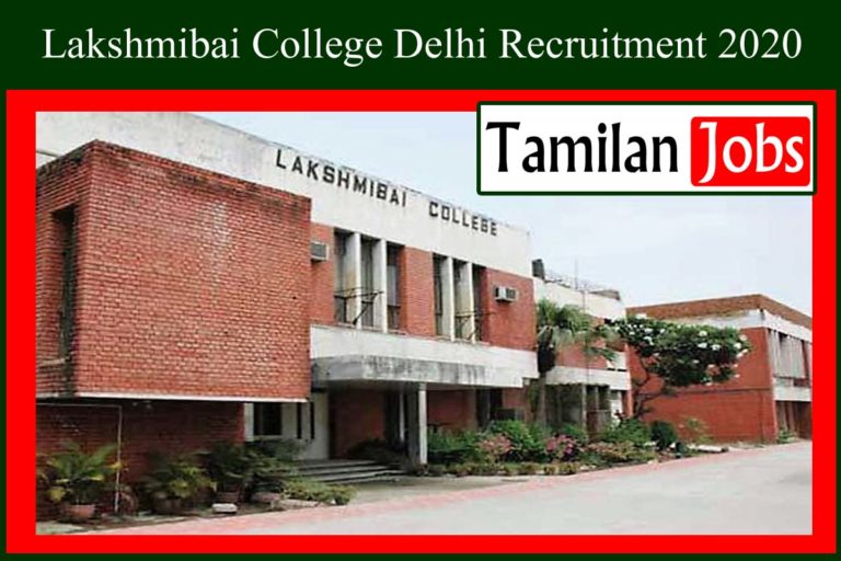 Lakshmibai College Delhi Recruitment 2020