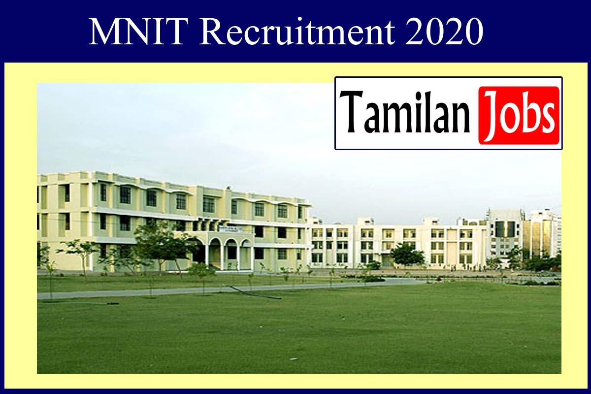 MNIT Recruitment 2020