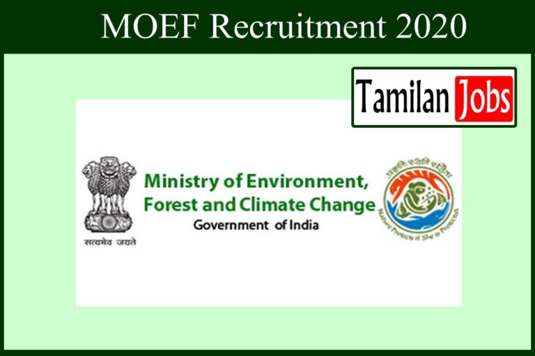 MOEF Recruitment 2020 Out – Senior Administrative Officer Jobs