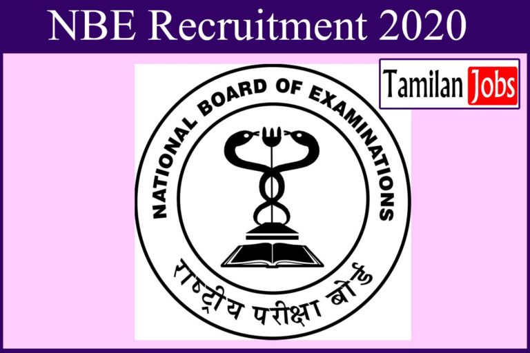 NBE Recruitment 2020