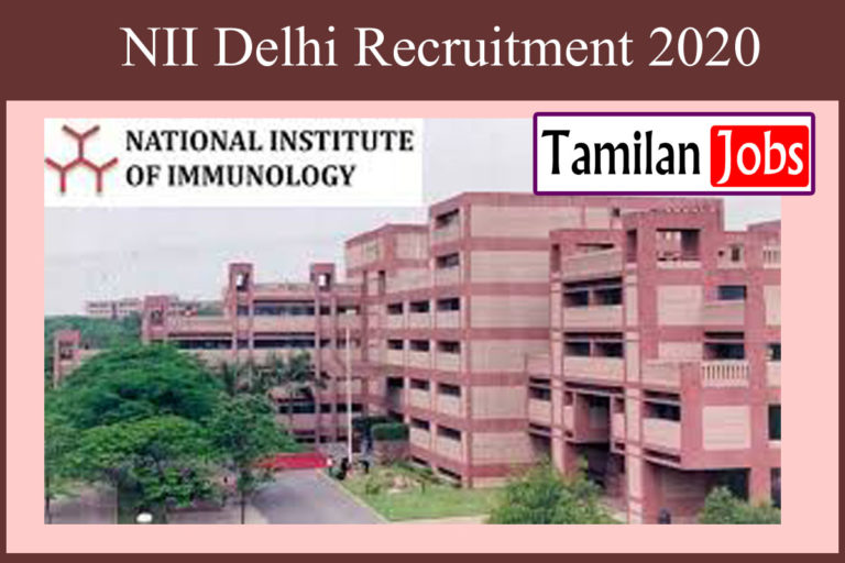 NII Delhi Recruitment 2020 Out – 24 Technical Officer Jobs