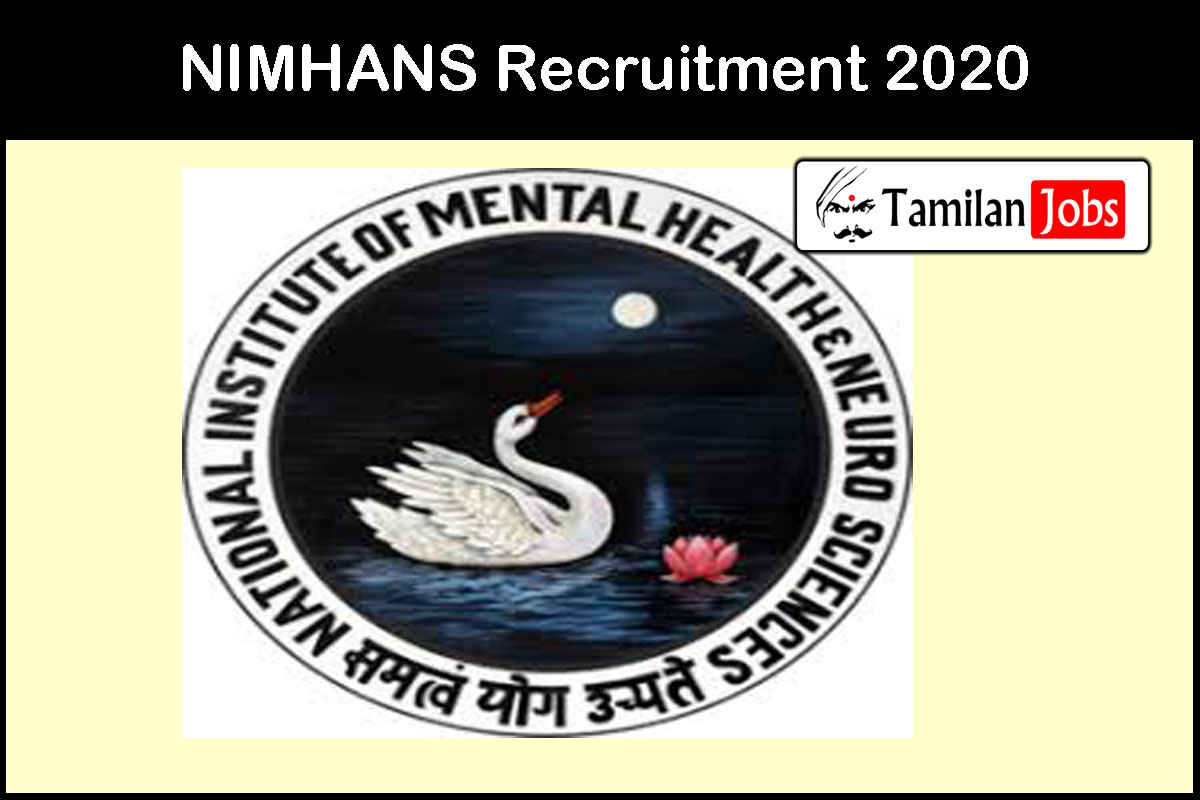 Nimhans Recruitment 2020