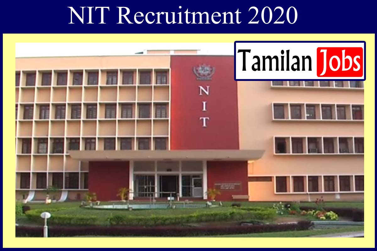 Nit Calicut Recruitment 2020 Out - Jrf Jobs