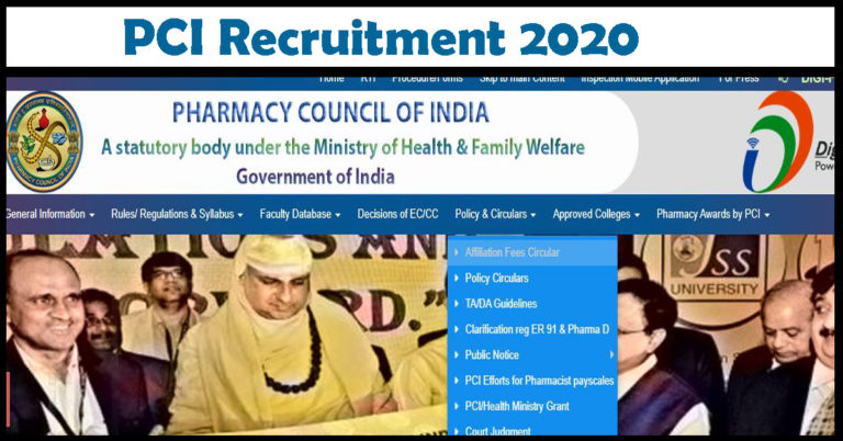 Pharmacy Council of India 2020