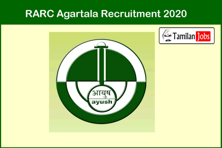 RARC Agartala Recruitment 2020