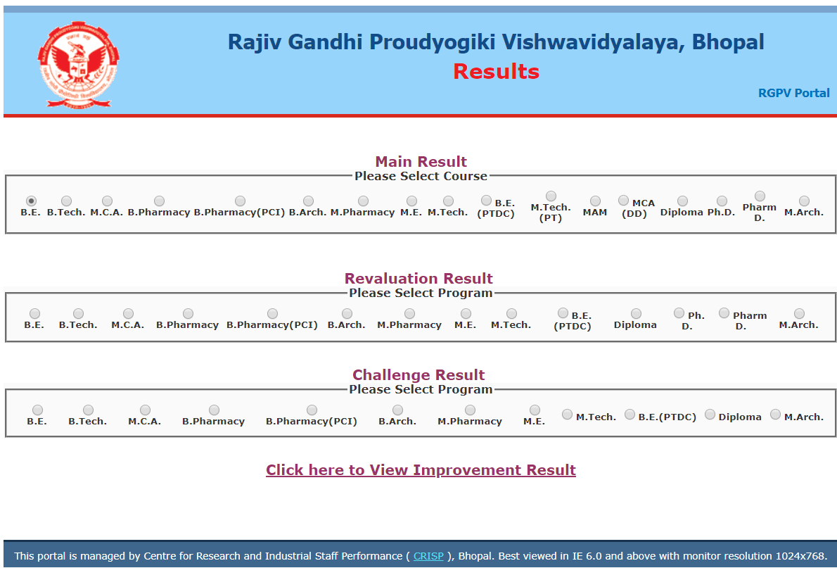 RGPV Result 2020 Released