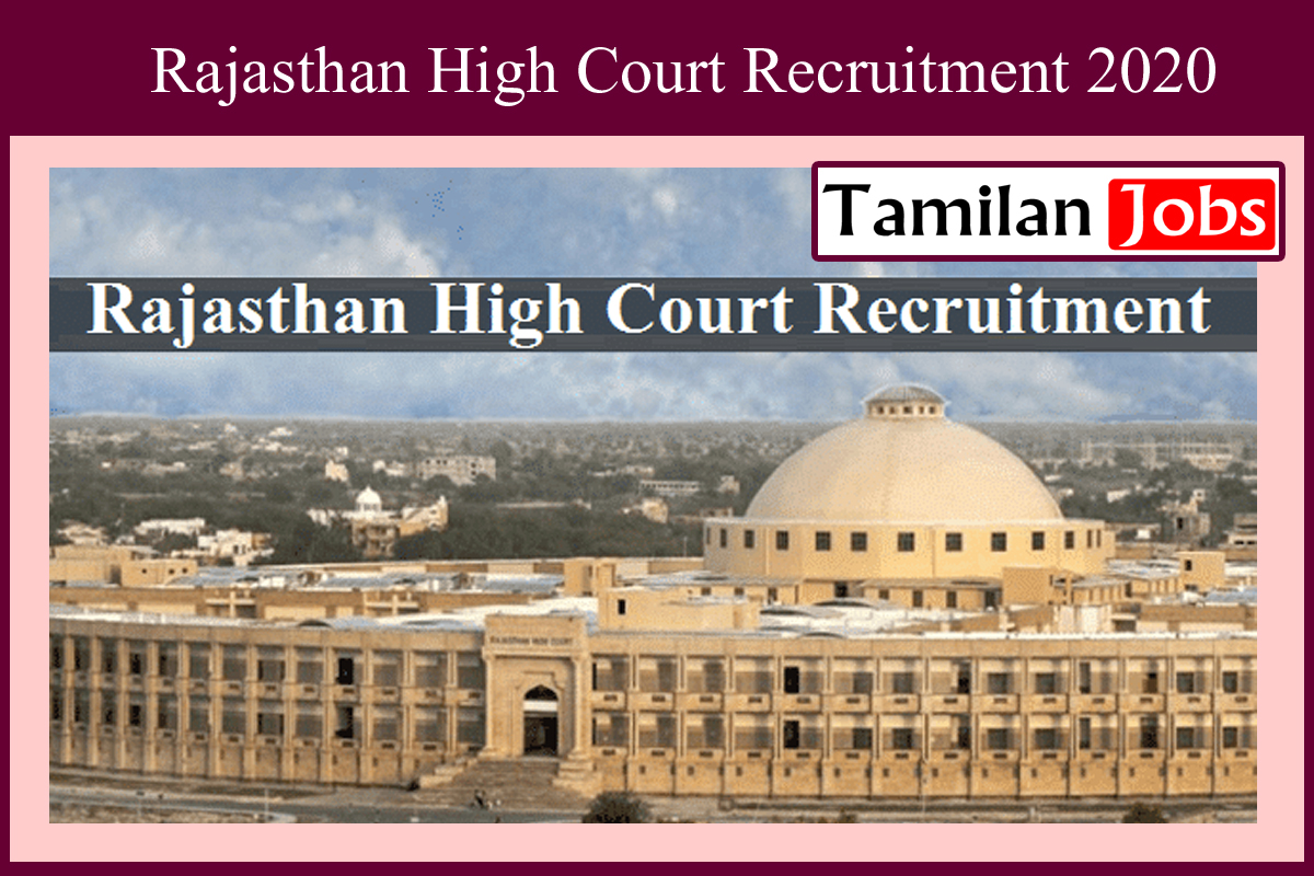 Rajasthan High Court Recruitment 2020 Out - Translator Jobs