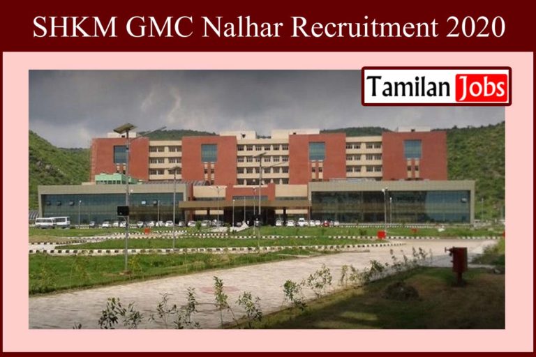 SHKM GMC Nalhar Recruitment 2020