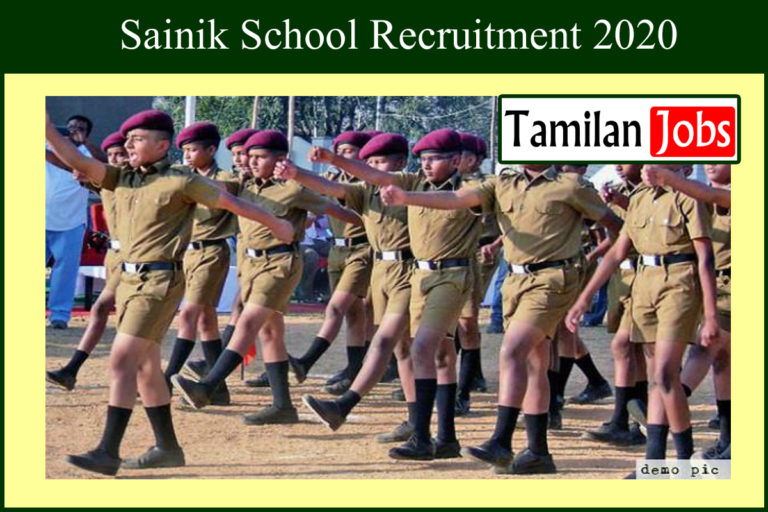 Sainik School recruitment 2020