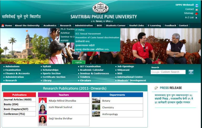 Savitribai Phule Pune University (SPPU) Assistant Professor Maharastra SET syllabus 2020