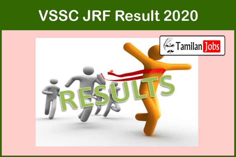VSSC JRF Result 2020