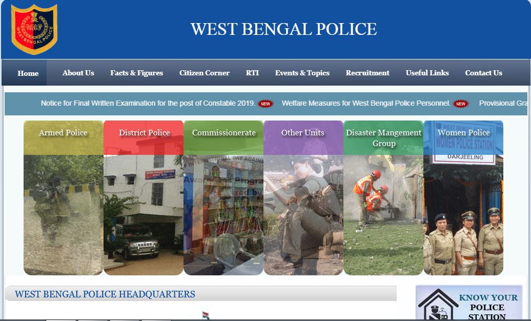 Wb Police Constable Admit Card 2020